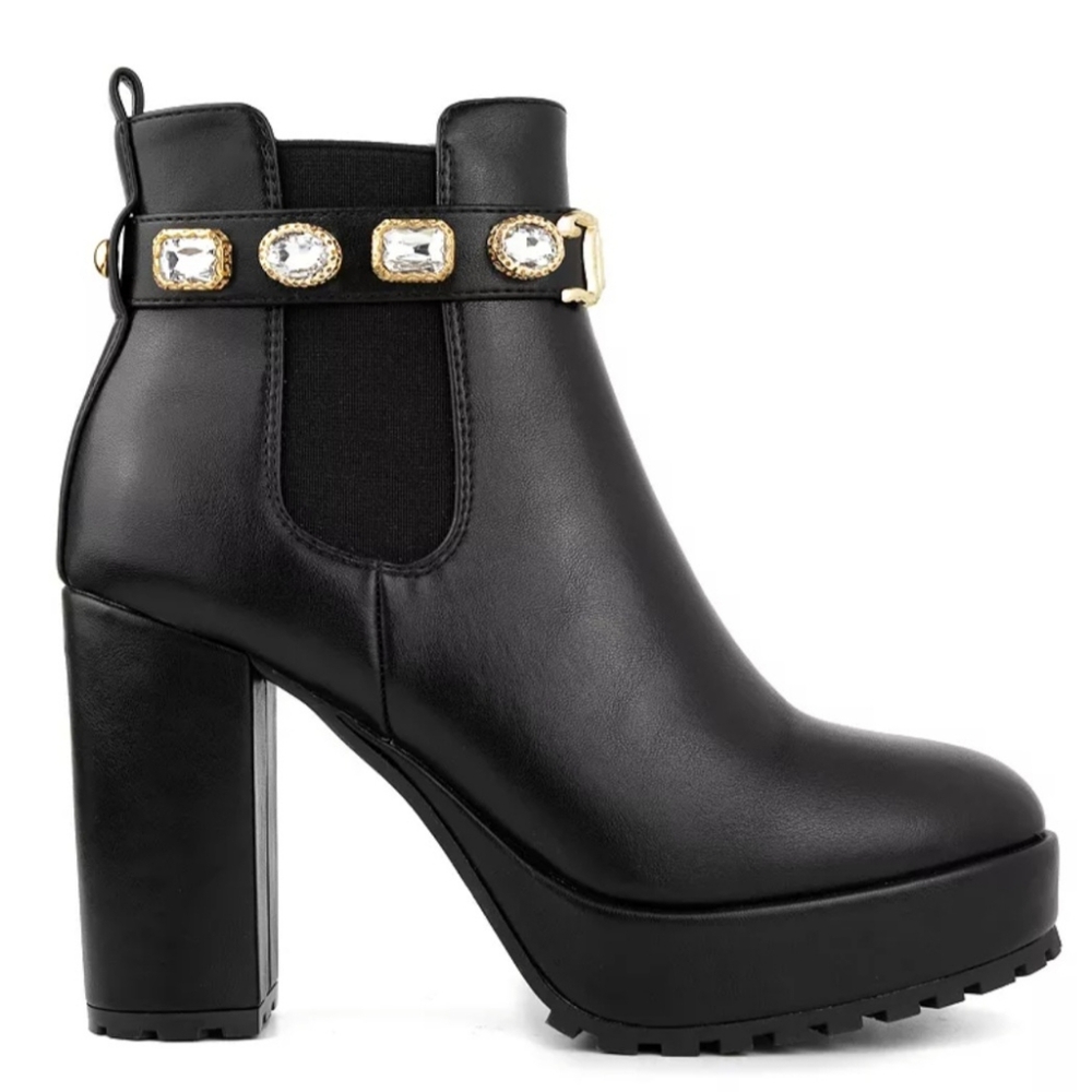 Juicy Couture Python Women's Block 3.5 Heel Ankle Boots.Sz 10..